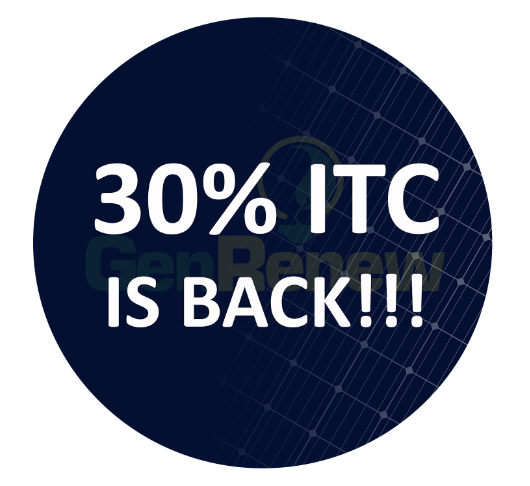  30% ITC is Back!